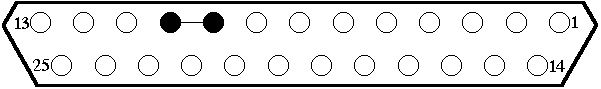 Parallelport-Pr&uuml;fschleifenstecker (P-Loopback)